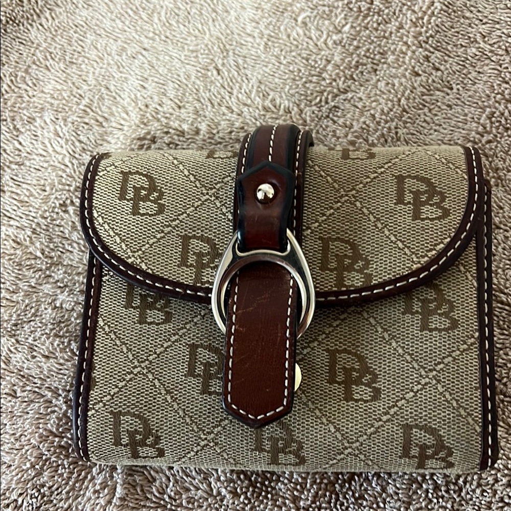 Dooney & Bourke Brown and Tan Wallet